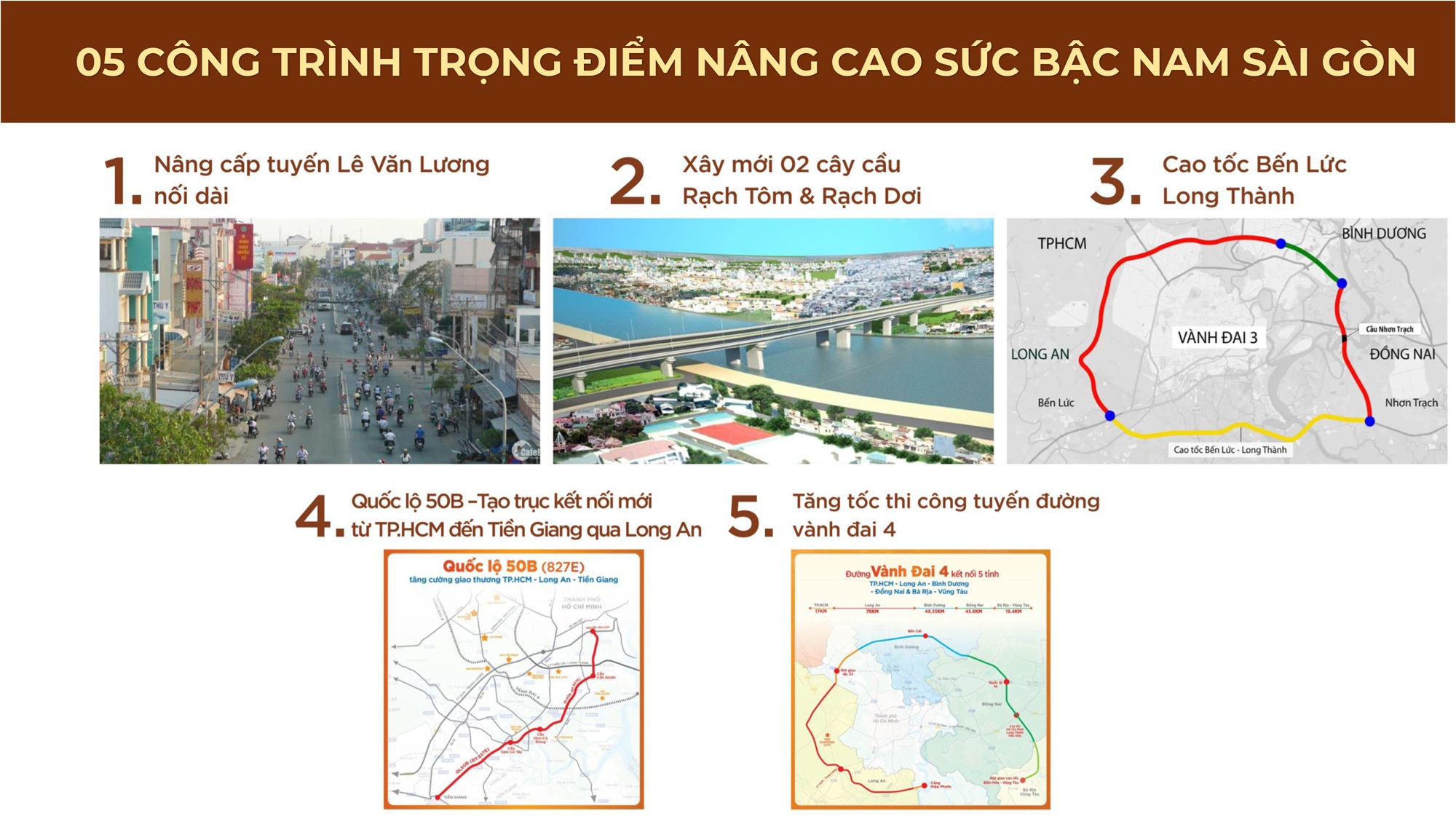 Các công trình hạ tầng trọng điểm